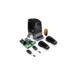 KIT GALO2000 230 VAC 1400N 2200 KG Motor brushless GALO2000: Tehnologie motor: BLDC Tip reductie motor: Irreversibil Clasa de protectie: IP44 Alimentare: 230 Vac - 50/60 Hz Putere motor: 36 Vdc Alimentare placa de control 21/26 Vac Curent nominal: 12A Curent maxim absorbit: 18A Putere nominala: 430W