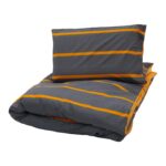 SET DE PAT SINGLE BUMBAC GREY/ORANGE - Image 5