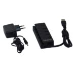 Hub USB SPACER SPH-4USB30-1QC, USB-A, 5 porturi, Negru