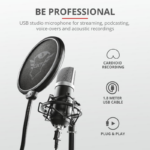 Microfon Trust GXT 252 Emita Streaming, tip Condenser, USB - Image 3