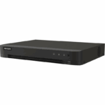 DVR Hikvision AcuSense 4 canale 5MP IDS-7204HUHI-M1/PXT/4A+4/1ALM, H.265 Pro+/H.265 Pro/H.265/H.264+/H.264 video compression, BNC interface (1.0 Vp-p, 75 Ω), supporting coaxitron connection, up  to 8-ch IP camera inputs(up to 8MP), pana la 4K/8MP @ 8fps(1-ch); 3K/5MP @12fps encoding capability