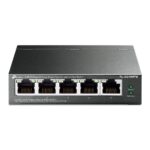 "5-Port Gigabit Easy Smart Switch with 4-Port PoE+ PORT: 4× Gigabit PoE+ Ports, 1× Gigabit Non-PoE Ports SPEC: 802.3at/af, 65 W PoE Power, Desktop Steel Case FEATURE: PoE Auto Recovery, MTU/Port/Tag-based VLAN, QoS, IGMP Snooping, Web/Utility Management, Plug and Play"