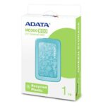 HDD Extern Adata, 1TB, HC300 ECO, 2.5", USB 3.2, plastic si silicon, rezistent la socuri, albastru - Image 2