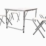HEINNER SET 4 SCAUNE+MASA PLIABILA SERVIETA 120x60x70CM