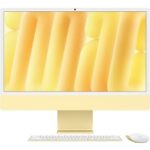 Apple iMAC 24" Retina 4.5k/ Apple M4 (CPU 10-core, GPU 10-core, Neural Engine16-core)/24GB/1TB- Yellow - INT KB (2024)