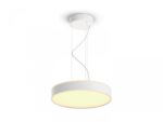 Pendul LED Philips Hue Enrave, Bluetooth, 33.5W, 4300 lm, luminaalba(2200-6500K), IP20, 42.5cm, Alb, Intrerupator cu variator inclus