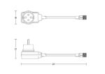 Alimentator pentru exterior Philips GARDEN LINK, max 12W, IP44 ,70x50x240mm, Negru - Image 3