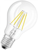 2 Becuri LED Osram Base Classic A, E27, 4W (40W), 470 lm, lumina calda(2700K), cu filament - Image 2