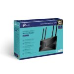 Wireless Router TP-LINK, ARCHER AX1800;WI-FI 6, Dual-Core CPU, Dual- Band, Standarde wireless: IEEE 802.11ax/ac/n/a 5 GHz, IEEE 802.11ax/n/b/g 2.4 GHz, Viteze wireless: 5 GHz: 1201 Mbps (802.11ax), 2.4 GHz: 574 Mbps (802.11ax), 4 x Antene externe, Interfata: 1× Port WAN Gigabit, 4× Porturi LAN