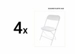 HEINNER SET MASA CU 4 SCAUNE PLASTIC PLIABILE - Image 5