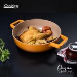 CRATITA ALUMINIU TURNAT + CAPAC 26x8 CM, 3.4L, NICOLAI TAND, ORIGINI, COOKING BY HEINNER - Image 6