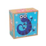 PUZZLE DIN LEMN CU ANIMALE, 4 PIESE, MOMKI - Image 3