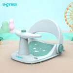 Scaun baie bebe cu ghidon , spatar reglabil , verde, U-Grow - Image 2