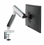 Brat pentru monitor, Material: Oțel, Aluminiu, Plastic, Suprafață finisaj : acoperire cu Pulbere, tehnologie arc, Culoare: Alb Texturat Fin, Gri Spațial Dimensiune compatibila ecran: 27"-45", Greutate maxima (pe ecran): 5~14 kg, Greutate maxima pentru ecran curbat (pe ecran): 5~12 kg - Image 3