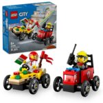 PACHET DE CURSE FURGONETA DE PIZZ VS. CAMION DE POMPIERI, LEGO 60458