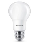 6 Becuri LED Philips A60, E27, 8W (60W), 806 lm, lumina calda (2700K) ,mat - Image 2