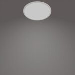 Plafoniera LED Philips Superslim CL550, 3 trepte de intensitate, 15W ,1500 lm, lumina neutra (4000K), IP44, 25cm, Alb - Image 2