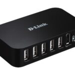 Hub USB D-Link DUB-H7, 7 porturi USB 2.0, negru