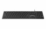 Tastatura Serioux cu fir, interfata USB, 104 taste, material ABS, US Layout, lungime cablu 1.5m PVC, dimensiuni 429*128*20mm; 416g, negru - Image 2