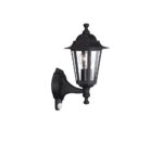 Aplica tip felinar pentru exterior cu senzor de miscare PhilipsPekingUP, 1xE27, max 60W, IP44, 220x175x370mm, Negru