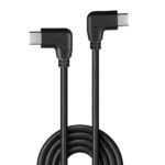 Cablu Lindy USB C 2 x 90°, lungime 1m, putere maxima 60W, latime de banda suportata 480Mbps, negru - Image 2