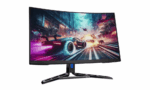 Monitor Gaming 31.5-inch Lenovo Legion R32qc-30, LED, VA WLED, 2560x1440, 60Hz - 180Hz, Anti-glare, Display colors 16.7 Million, Color Gamut: 99% sRGB, 90% DCI-P3, Curvature: 1500R, 0.5 ms (MPRT) / 1 ms (Level 4) / 2 ms (Level 3) / 4 ms (Level 2) / 6 ms (Level 1) / - Image 3