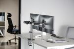 Suport 2 monitoare Serioux MM55-C024, compatibilitate  dimensiune ecran 17"-32",  greutate maximă suportata: (per ecran): 9kg, VESA: 75x75, 100x100, inclinare: +70°~-70°, pivotare: +90°~-90°, rotația ecranului: + 180°~-180°, instalare: clemă, grommet - Image 15
