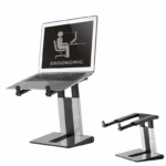 Stand laptop Neomounts NSLS200; pentru display-uri cu diagonale 10"-17", greutate maxima suportata 5kg, tilt; culoare argintiu. Garantie 5 ani