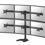 Suport 6 monitoare de birou Neomounts FPMA-D700DD6; pentru display-uri cu diagonale 10"-27", sistem de prindere VESA 100x100~100x100, greutate maxima suportata 8 - per ecrankg, full motion, tilt +180°, swivel +180°, rotate +360°; inaltime reglabila manual 320-888mm; culoare negru. Garantie 5 ani