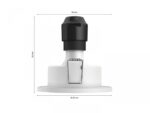 Spot LED RGB incastrat Philips Hue Xamento, Bluetooth, GU10, 5.7W,350lm, lumina alba si color (2000-6500K), IP44, Crom - Image 4