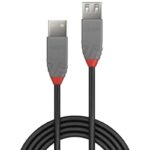 Cablu transfer date Lindy LY-36704, USB 2.0 Male tip A - USB 2.0 Female tip A, 3 m, Anthra Line - Image 2