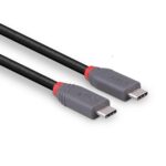 Cablu Lindy 0.8m USB 4 Type C 40Gbps Anthra line, rezolutie maxima suportata 3840x2160@60Hz, 7680x4320@60Hz , latime de banda suportata 40Gbps, gri - Image 3