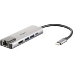 Hub USB DLINK DUB-M520, 5 porturi, gri - Image 2
