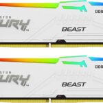 Memorie RAM Kingston DDR5 32GB 6800Mhz CL34 1.4V Fury Beast White RGB XMP