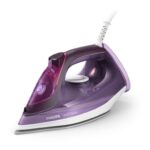 Fier de calcat Philips DST3041/30 seria 3000, 2600W, talpa ceramica, abur 40 g/min, jet de abur 200 g, capacitate rezervor 300ml, glisor anticalcar, sistem anti picurare, cutie de depozitare rezistenta la caldura, Mov