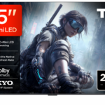 Televizor TCL QD-MiniLED 85T8D, 215 cm, Smart Google TV, 4K Ultra HD, 144Hz, Onkyo