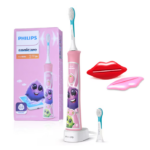 Periuta de dinti electrica pentru copii PHILIPS Sonicare For Kids HX6352/42, 62.000 miscari/min, 2 programe, 2 capete roz, L x A x I  (mm) 64x111x220