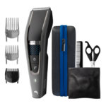 Aparat de tuns Philips HC7650/15, 0.5-28 mm, 28 trepte, Litiu-Ion, Lavabil, Negru/Albastru