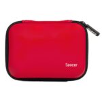 Husa Spacer pentru HDD/SSD 2.5", buzunar intern plasa, rosu - Image 2