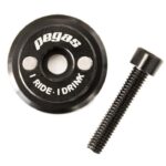 CAPAC TIJA GHIDON BEER CAP XHS-16, ALUMINIU CNC, 2 MAGNETI, PENTRU TIJA GHIDON 1-1/8, DIAMETRU 31.8MM, SURUB M6X30MM INCLUS, NEGRU
