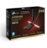 Adaptor wireless TP-Link, Archer TXE72E, AX5400, 2 x antene externe Dual-Band 5Ghz, 2.4 Ghz, PCI-E WI-FI 6E dimensiuni: 55 × 36 × 11.5 mm, Bluetooth 5.2. - Image 2