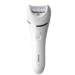 Epilator umed si uscat PHILIPS Seria 8000 BRE710/00, 32 pensete, 2 viteze, 5 accesorii, Wet&Dry, Acumulator, Alb, L x A x I (mm) 65x148x185 - Image 2