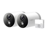 Kit camere Supraveghere WIFI, wireless TAPO C400S2, 2.4 GHz, WPA/WPA2- PSK, Detectează mișcarea,persoane, animale si autovehicule, Compresie video H.264, Frame Rate 15fps, Video Streaming 1080p, (110.6x64.2x64.2mm), Senzor Imagine 1/3" Night Vision 850 nm IR LED up to 49 ft (15m).