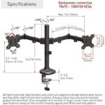 Suport monitor Barkan M142T full motion, pentru monitoare de 13"-27", greutate maxima suportata per ecran 5 kg, VESA max. 100x100mm, negru