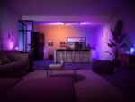 Plafoniera LED RGB Philips Hue Centris, Bluetooth, cu 4xGU10, 4x5.7W+LED 40W, 4200 lm, lumina alba si color (2000-6500K), IP20, Metal, Alb - Image 3