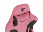 Scaun gaming Genesis Nitro 720, piele ecologica, reglabil pe inaltime, suporta pana la 150 kg, inaltime reglabila 46.5 - 53.5 cm, spatar ajustabil 135°, dimensiuni roti 60mm,  negru/roz - Image 14
