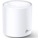 TP-Link AX3000 whole home mesh Wi-Fi 6 System, Deco X60(1-pack);  Standarde Wireless: IEEE 802.11 ax/ac/n/a 5 GHz, IEEE 802.11 ax/n/g/b 2.4 GHz, 2 LAN/WAN Gigabit Ethernet Ports, Qualcomm 1 GHz Quad-core CPU, 4 internal antennas per Deco unit, 2402 Mbps (5 GHz), 574 Mbps (2.4 GHz).