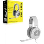 Casti Gaming Head-band Corsair HS55 STEREO, Wired, Alb - Image 4