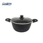SEMIOALA ALUMINIU FORJAT 24x10 CM,3.8L,ONIX, COOKING BY HEINNER - Image 2