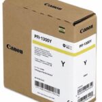 Cartus cerneala Canon PFI-1300Y, galben, capacitate 330ml, pentru Canon imagePROGRAF, PRO-2000, PRO-4000, PRO-4000, PRO-6000S.